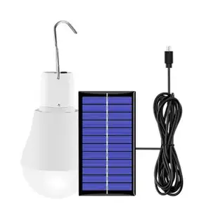 Lampes solaires de Camping USB avec crochet, lampes de sécurité solaires, ampoule suspendue à 12led, lampes solaires de jardin, lampe d'urgence de montagne