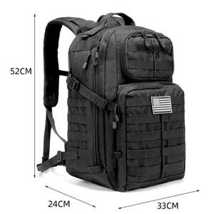 Sac à dos tactique de randonnée multi-couleurs personnalisé, sac à dos souple pour la randonnée en plein air, le sport, les voyages, 45l, découpe laser Molle - Product Image 2