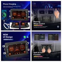 Radio para Auto Podofo de 7 Pulgadas, 2+64G, para Renault, Dacia, LADA, Tipo-C, CarPlay Inalámbrico y Android Auto, GPS, WIFI, Venta al por Mayor, Fábrica OEM/ODM
