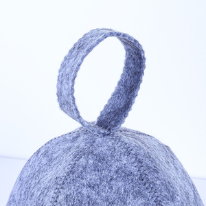 Gorro de Sauna de Fieltro, Elegante y Sencillo, Gris, Absorbente, para Secar el Cabello, para Baño, Sauna y Aguas Termales - Product Image 4