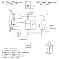 Actionneur solénoïde bistable DC6V personnalisé à aimant permanent, électroaimant de maintien push-pull pour serrure intelligente et distributeur automatique