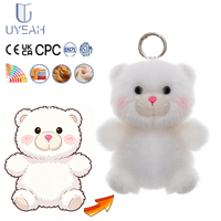 Porte-clés en peluche personnalisé UYEAH CPC OEM/ODM, design sur mesure, jouet en peluche doux en coton, mignon panda, cadeau