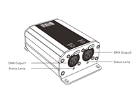 Convertisseur Artnet-DMX LTECH, Artnet vers DMX pour le contrôle de l'éclairage de scène, gestion de grands volumes de données DMX512