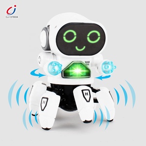 <span class=keywords><strong>Robot</strong></span> <span class=keywords><strong>interactif</strong></span> amusant Chengji, dessin animé éducatif avec éclairage et musique, <span class=keywords><strong>robot</strong></span> marcheur à six griffes fonctionnant sur piles pour enfants - Product Image 2