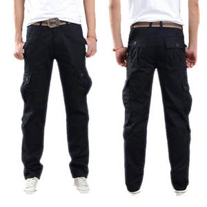 Monos de hombre Pantalones al aire libre Casual Multi-Bolsillo Ropa DE TRABAJO Suelto Multi-Bolsillo <span class=keywords><strong>Cargo</strong></span> Pantalones Rectos - Product Image 2