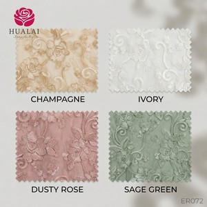 Tovaglia <span class=keywords><strong>in</strong></span> Rete Ricamata Floreale HL Champagne 90x132 Pollici, Elegante Copritavolo <span class=keywords><strong>in</strong></span> <span class=keywords><strong>Pizzo</strong></span> per Matrimoni, Banchetti e Decorazioni per Feste - Product Image 6