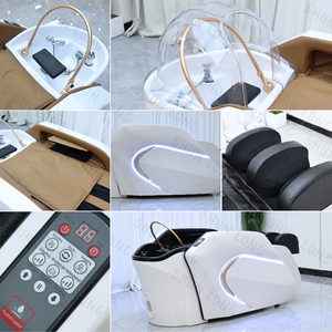Moderna Cama de Spa para Cabeza para Salón de Belleza o Taller, Mueble de Spa de Fibra de Vidrio, Cama de Lavado de Cabeza para Barbería, Cama de Masaje con Champú - Product Image 2