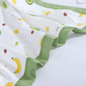 Gots Tùy Chỉnh 6 Lớp 100 Cotton Hữu Cơ In avacado Sơ Sinh Hồi Giáo Chăn Siêu Mềm Bìa Chăn Bé Muslin Chăn - Product Image 6