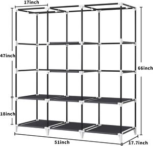 Xách Tay 6 + 1 Khối Tủ Quần Áo Đa Chức Năng Mạnh Mẽ Nhựa Lưu Trữ Organizer Kệ Quần Áo Nhựa Lưu Trữ Tủ Quần Áo - Product Image 2