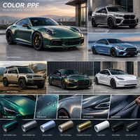 Film de protection de carrosserie automobile en TPU PPF couleur, auto-réparant, haute résistance, anti-rayures, sur mesure, vente en gros usine, 1,52*3M