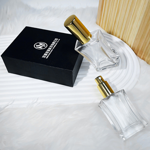 Commercio all'ingrosso della fabbrica vite vuota quadrata di <span class=keywords><strong>vetro</strong></span> di ricarica 30ml 50ml bottiglia di profumo con scatola di imballaggio - Product Image 5