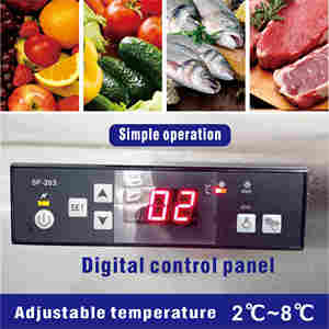Réfrigérateur de présentation pour viande, construction robuste, anti-corrosion, <span class=keywords><strong>boucherie</strong></span>, réfrigérateur commercial, usine chinoise - Product Image 4