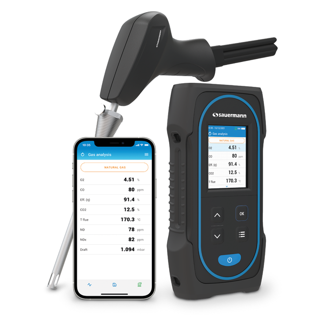 Si-CA 030 Portable Combustion Gas Analyzer O2 CO NOx Flue Gas Tester