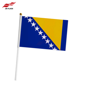 Fábrica de fuerza Bosnia y <span class=keywords><strong>Herzegovina</strong></span> Bandera de mano 14*21cm Bandera de Bosnia y <span class=keywords><strong>Herzegovina</strong></span> - Product Image 2