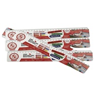 Règle droite transparente en PVC souple de 30 cm, recyclable, colorée, pour fournitures scolaires et de bureau, outil de mesure, cadeaux de bienvenue, vente en gros
