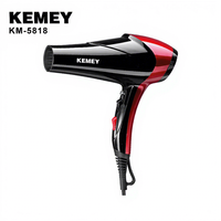KEMEY KM-5818 Sèche-cheveux professionnel de salon haute puissance 4000W pour femmes, avec concentrateur large et antistatique – Fournisseurs