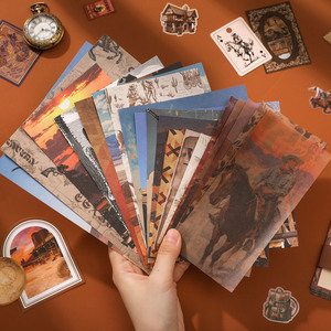 Mỹ Tây thẩm mỹ sổ lưu niệm Hộp Quà Tặng-simno Vintage A6 lưới máy tính xách tay + cao bồi dán & Washi Băng - Product Image 5