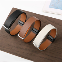 Bandjoy OEM Vente en gros de bracelets de montre en cuir véritable souple avec fermoir magnétique, bracelets de remplacement sportifs pour Google Fitbit Air