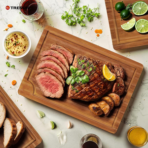 Juego de 3 Tablas de Cortar de Bambú Orgánico Carbonizado Personalizadas a Buen Precio, Tabla de Cortar de Cocina Duradera, Antideslizante y Apta para Lavavajillas - Product Image 4