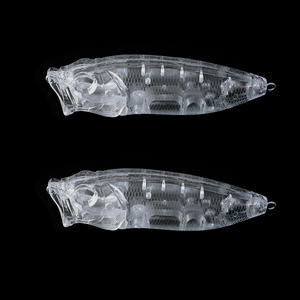 Top Right T-9221 80mm 12.7g Appât artificiel Popper MG POPMAX Corps <span class=keywords><strong>d</strong></span>'appât non peints Blancs Appâts <span class=keywords><strong>de</strong></span> pêche Blancs - Product Image 6