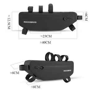 <span class=keywords><strong>ROCKBROS</strong></span> — trousse pour Tube supérieur <span class=keywords><strong>de</strong></span> vtt, étanche, sur Tube supérieur, pochette triangulaire pour cyclisme tout terrain, sac <span class=keywords><strong>de</strong></span> cyclotourisme, accessoires <span class=keywords><strong>de</strong></span> bicyclette - Product Image 2