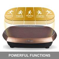 Plateforme vibrante de fitness avec panneau de contrôle LED et cordes pour l'exercice des bras