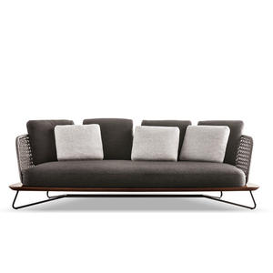 Nordic डिजाइन आंगन आधुनिक सोफे आउटडोर फर्नीचर गार्डन रस्सी सोफे सेट - Product Image 6