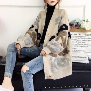 Suéter de punto femenino personalizado de fábrica, cárdigans de otoño e invierno, suéter de punto de moda suelto, chaquetas suaves, Top para mujer - Product Image 6