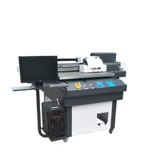 impresora uv flatbed 9060 printer large uv printer printing glass mobile phone cardboard for 3 TX800/XP600 print heads