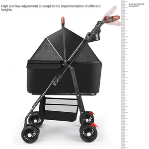 3 मध्यम आकार के कुत्तों के लिए सबसे अच्छी बिक्री गुलाबी 4-पहिया फोल्डेबल कुत्ते के लिए सबसे अच्छी बिक्री - Product Image 3