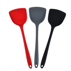 Food Grade <b>Silicone</b> Cooking <b>Tool</b> Accessories Kitchen Utensil Non-Stick Rubber Spatula Pizza Frying Turner - Product Image 1
