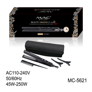 Lisseur de cheveux électrique vibrant à la kératine, ionique, antistatique, 480F, écran LCD, plaques nano-titane de 1,2 pouce - Product Image 6