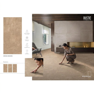 Orion Crema Rustic Marble Look Porcelain Tiles 600x1200mm Matte Finish for Contemporary Interiors - Product Image 2