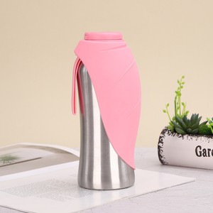 Nouveau produit ODM, logo personnalisé, gobelet à eau portable pour chien en acier inoxydable 304, gamelles spécifiques pour chien. - Product Image 4