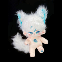 Peluche personnalisable de 20 cm, personnage d'anime, mini poupée en peluche, idole K-pop coréenne, fabrication sur mesure, faible MOQ