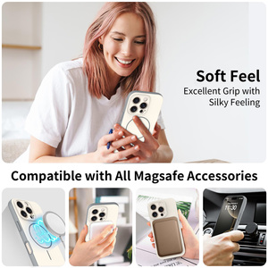 <span class=keywords><strong>Coque</strong></span> de protection magnétique antichoc fine en TPU et PC avec protection d'objectif d'appareil photo, design personnalisé, vente en gros pour iPhone 17 16 Pro Max - Product Image 2