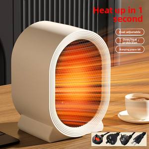 Mini Calentador de Escritorio con Protección Contra Sobrecalentamiento, 400W, Uso en Dormitorio, Elemento Calefactor Portátil, Calentadores Eléctricos con Ventilador - Product Image 6