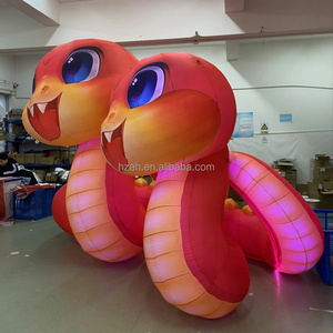 Inflatable rắn mô hình thiết kế mới Màu đỏ rắn bóng với <span class=keywords><strong>LED</strong></span> ánh sáng Blow-up quảng cáo <span class=keywords><strong>inflatables</strong></span> - Product Image 3