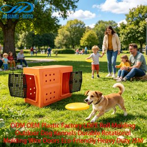 Cage et chenil pour chiens et chats en rotomoulage, matériau PE écologique, robuste, usage extérieur, taille personnalisable, JSM DK0001 - Product Image 5