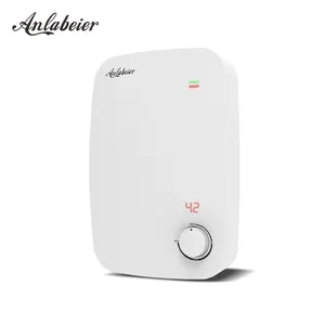 Bathroom factory easy install automatic memory function 5500w heat water quickly tankless water heater for home