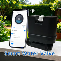 Medidor de Flujo de Agua Inteligente VF-2419 con Válvula de Cierre Automático, Sensor de Válvula Solenoide WiFi para Prevención de Fugas y Monitoreo del Consumo