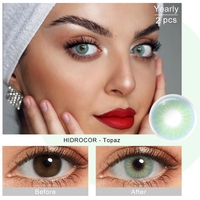 Échantillon Gratuit Vente en Gros Lentilles de Contact de Couleur Souples Freshgo Lentilles de Contact de Prescription Hidrocor Lentilles Oculaires de Couleur Naturelle