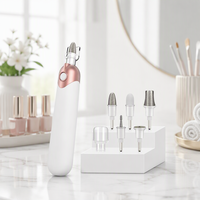 Kit de manucure professionnel sans fil avec perceuse à ongles, batterie rechargeable, lumière LED, 5 vitesses, 6 accessoires, lime électrique pour mains et pieds