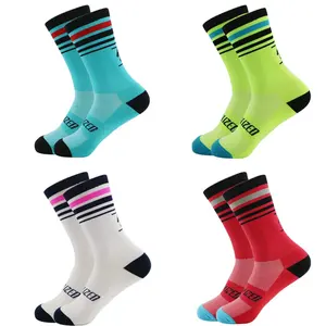 Nuevo deporte correr calcetines de ciclismo personalizados lunes <span class=keywords><strong>Domingo</strong></span> transpirable bicicleta de carretera hombres mujeres bicicleta calcetines de compresión MTB calcetines deportivos - Product Image 1