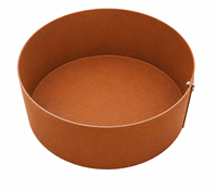 Grand bac à plantes rond en acier Corten pour jardin extérieur, jardinière surélevée en forme d'anneau d'arbre, patine pour jardin extérieur (50 cm)