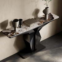 Table console durable en métal du milieu du siècle avec un design écologique pour les entrées et la décoration de l'hôtel hospitalier du salon de la chambre à coucher