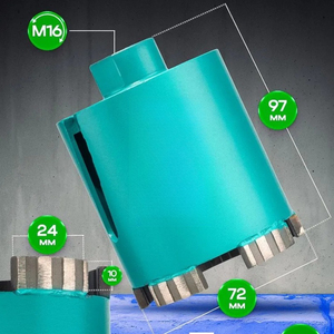 Foret à diamant Janelai pour boîtiers encastrés 72 mm avec support SDS Plus, Randech RD72 - Product Image 3