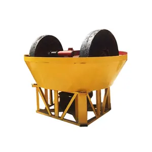 Minerals Double Roller Gold Mining Grinding Machine equipment 1200 wet pan mill for gold in zimbabwe