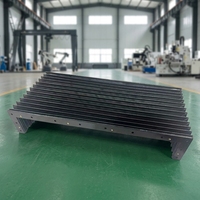 Ventes chaudes, tissu résistant à l'eau et à l'huile, flexible, soufflet accordéon, couverture de guide linéaire de style orgue pour CNC