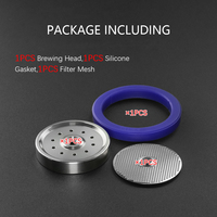 Prix de gros 1SET Support d'écran de douche intérieur Remplacement Machines à expresso Filtre à eau Joint en silicone Filtre à mailles